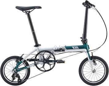 DAHON K3 Folding Bicycle, 2026 Model, Lightweight, 14 Inches, 3 Speeds, Aluminum Frame, Misty Forest