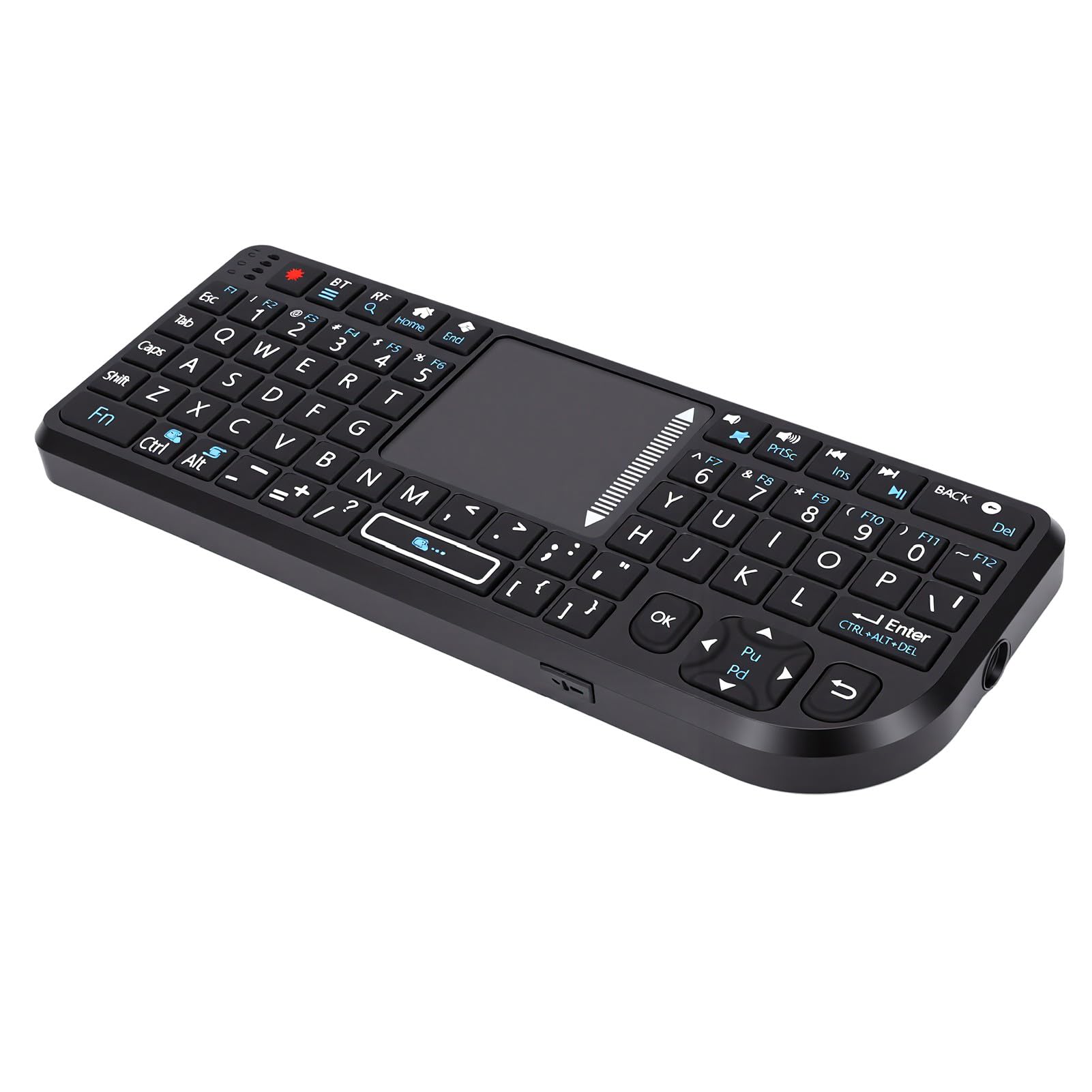 Teclado de Viaje con Panel Táctil Modo Dual Recargable Compacto