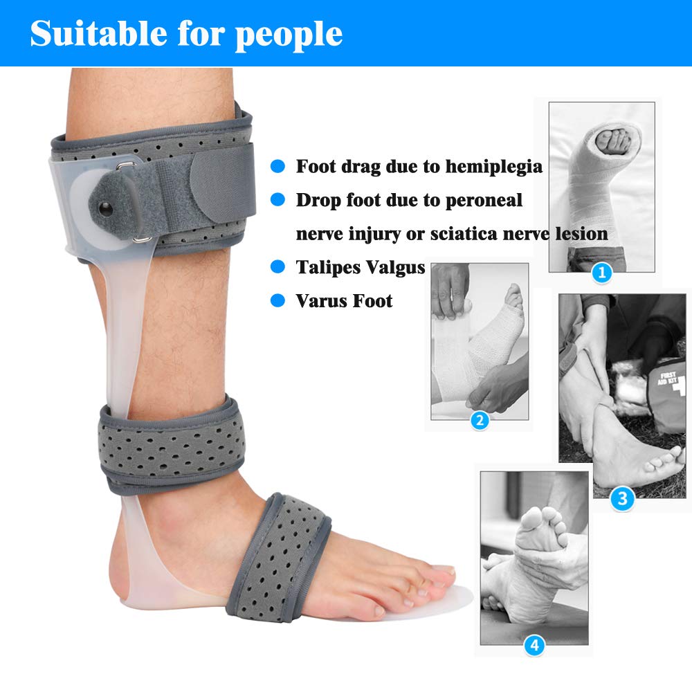 AFO Foot Drop Brace Medical Ankle Foot Orthosis Support Drop Foot