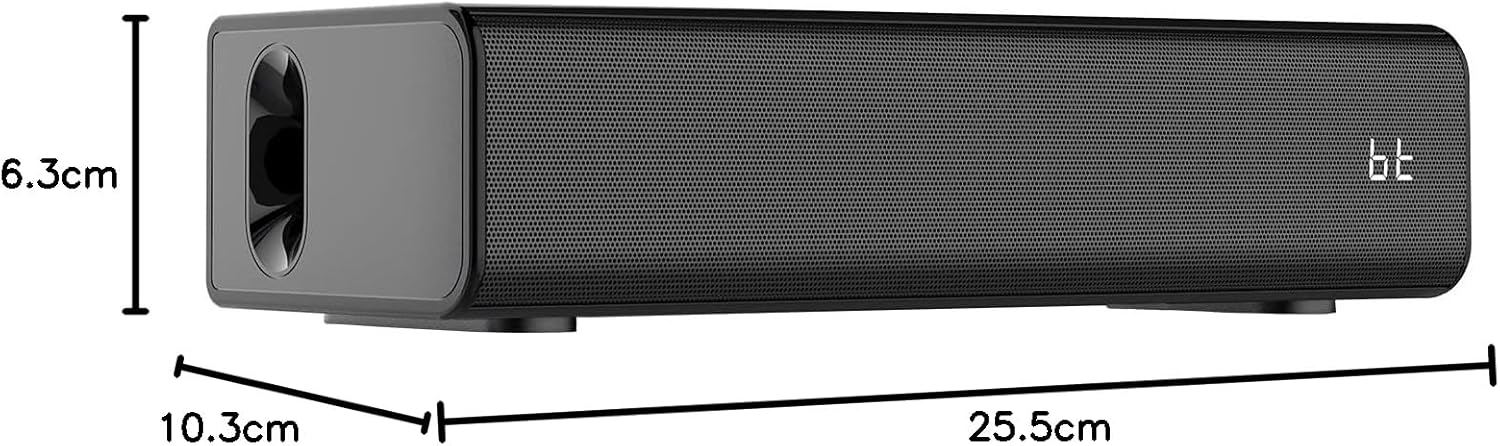 Diagram showing the dimensions of the Mediacom MCI SK22 speaker