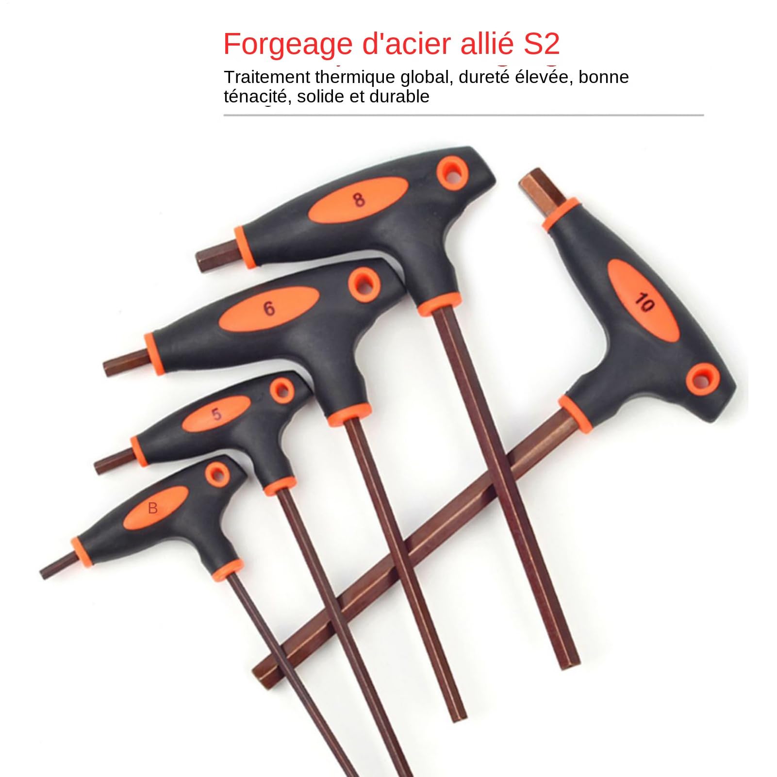 Set Chiavi Esagonali Con Manico T Chiave Allen A Manico A T A Doppia | Set Con Braccio Lungo Per Casa Mobili Bicicletta Automobile Garage Meccanico Esterno