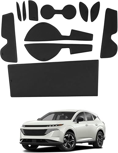 Miniatura 8 de SHAOHAO Alfombrillas con ranura para puerta de auto Hyundai Santa Cruz 2023 2024, accesorios para Hyundai Santa Cruz 2023 2024, almohadilla de