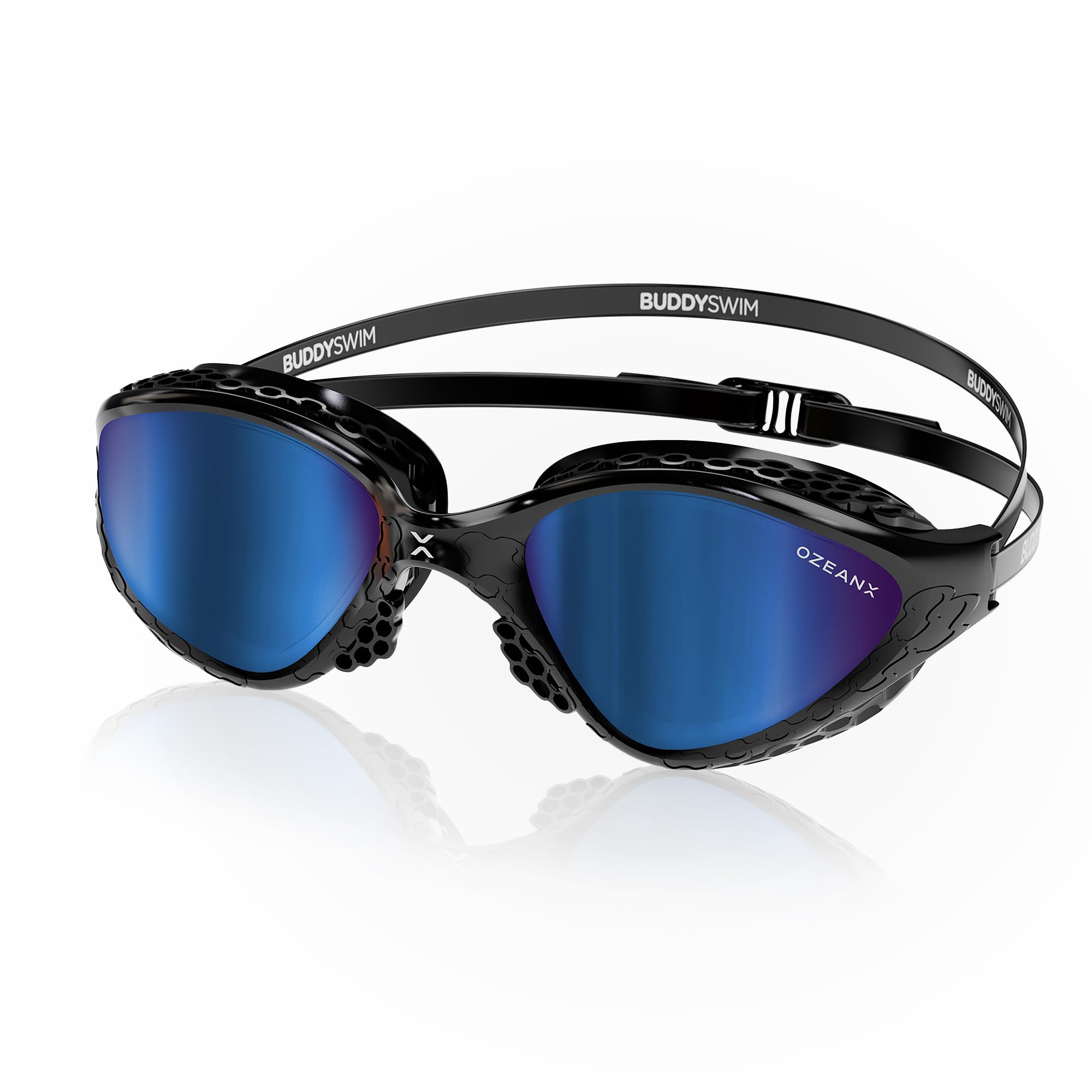 Lunette Piscine Adulte OzeanX. Lunette Natation Homme avec Protection UV400. Lunette de Piscine Femme Antibuée,Verres Panoramiques XVISION. Ajustement Hydrodynamique Confortable pour Piscine