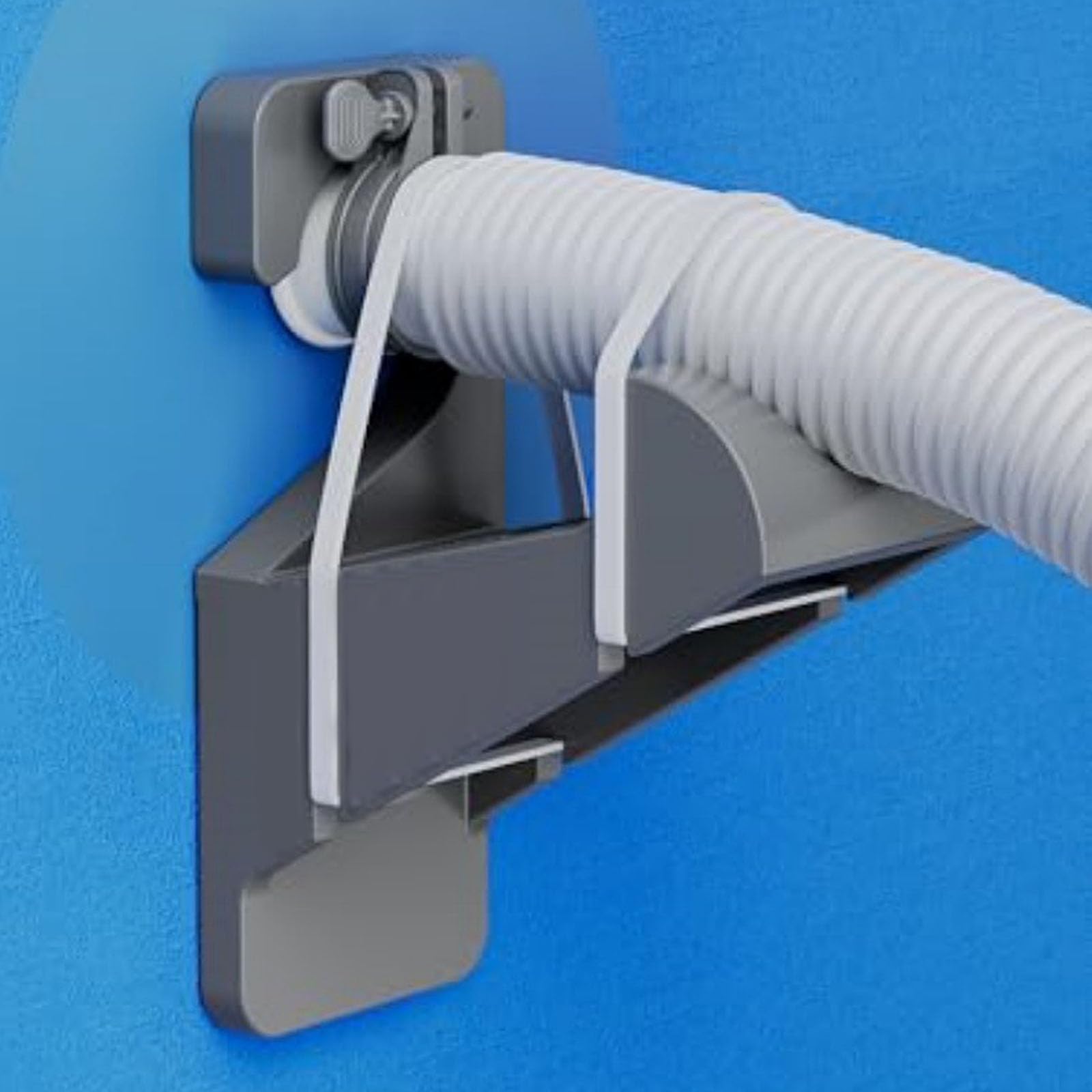 Support de tuyau de piscine peu encombrant pour différents types de
