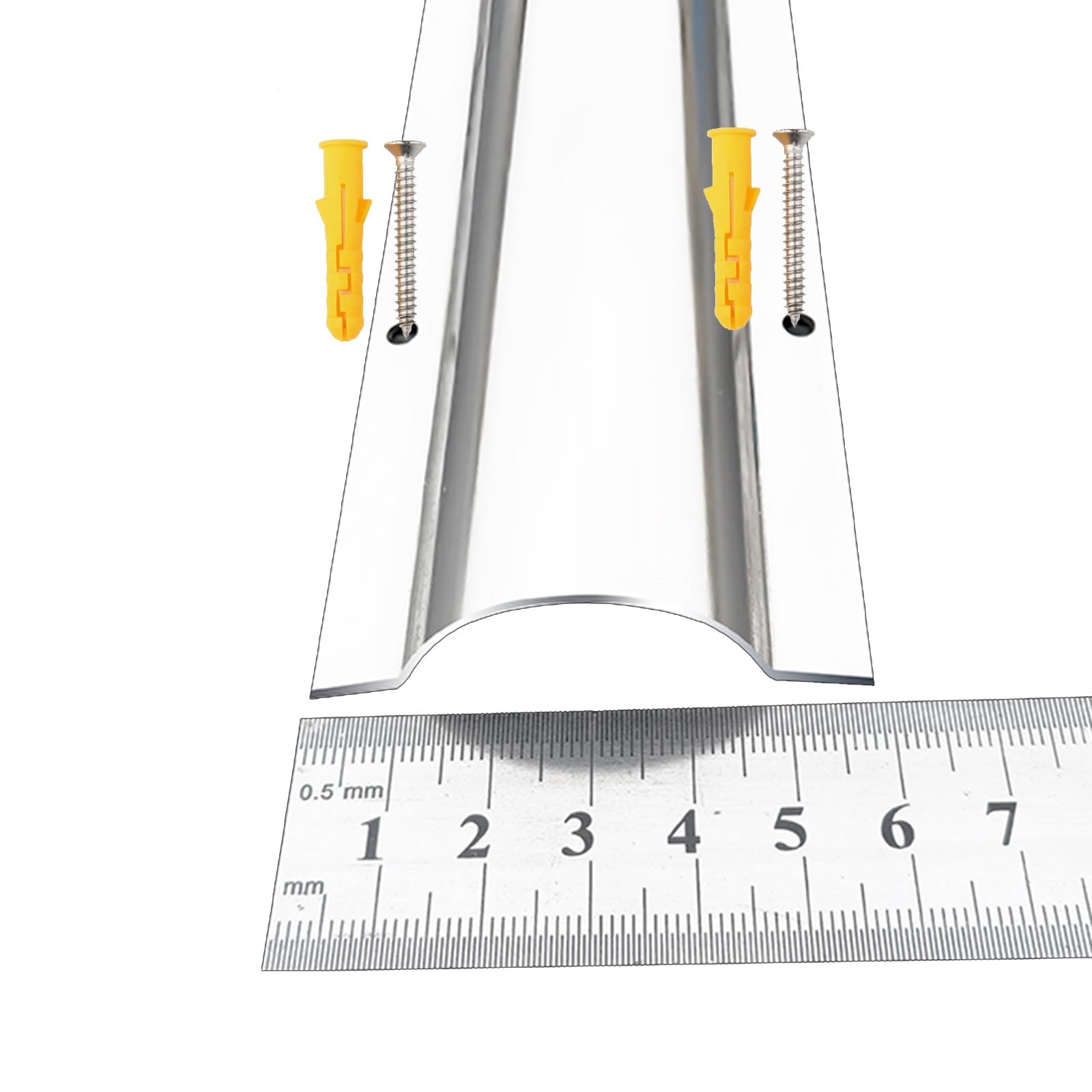 Goulotte Passe Cable Couvercle De Cordon En Métal Avec Vis, Large 40 46 53 60 80 100 Mm, Couvre-fils Pour Murs Et Sols/protecteurs De Cordon Contre Les Animaux Domestiques Sans Mastication, Cache-câbl