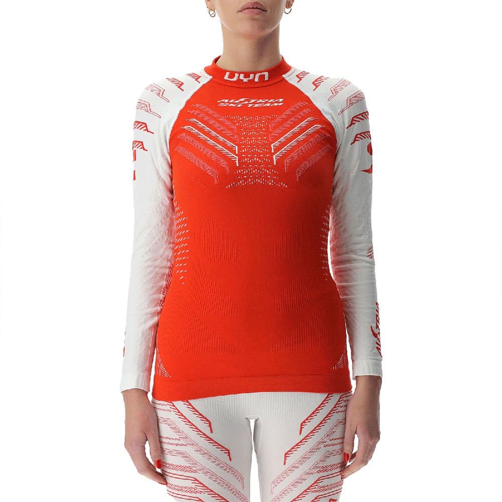 UYN Natyon 3/4 Austria - Camiseta térmica para Hombre, compresión Natex Bio-Based, Soporte Muscular, para esquí y Deportes de Invierno