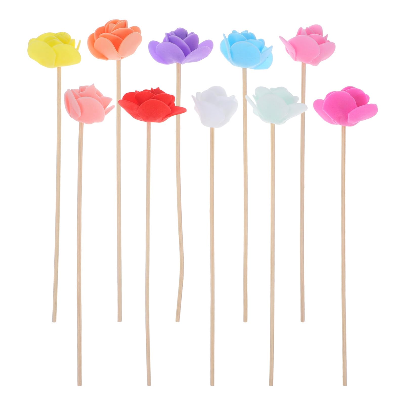 Cabilock 10pcs Diffuser Sticks Fragrance Simulation Dried Flower Rods for Home Office Diffuser Decor Versatile Indoor Decoration for Various Styles