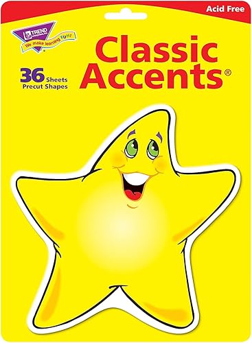 Miniatura 2 de TREND enterprises, Inc. Acentos clásicos de estrellas brillantes, 36 unidades