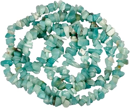 Miniatura 3 de Cuentas de piedra lunar gris genuina de 0.197-0.315 in, cuentas sueltas de cristal de piedra rodada de forma irregular para hacer joyas, 1 hebra de