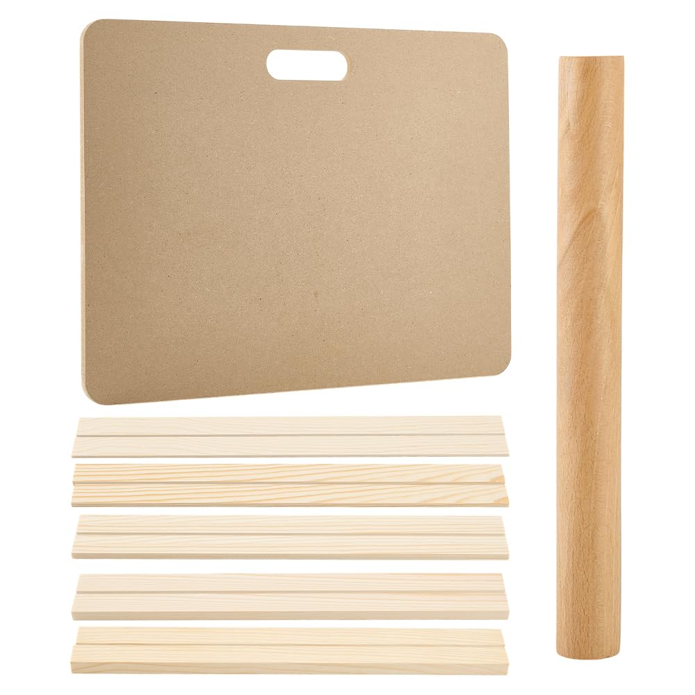 Kit d'outils de poterie avec planche à caler en argile et rouleau en bois PH PandaHall