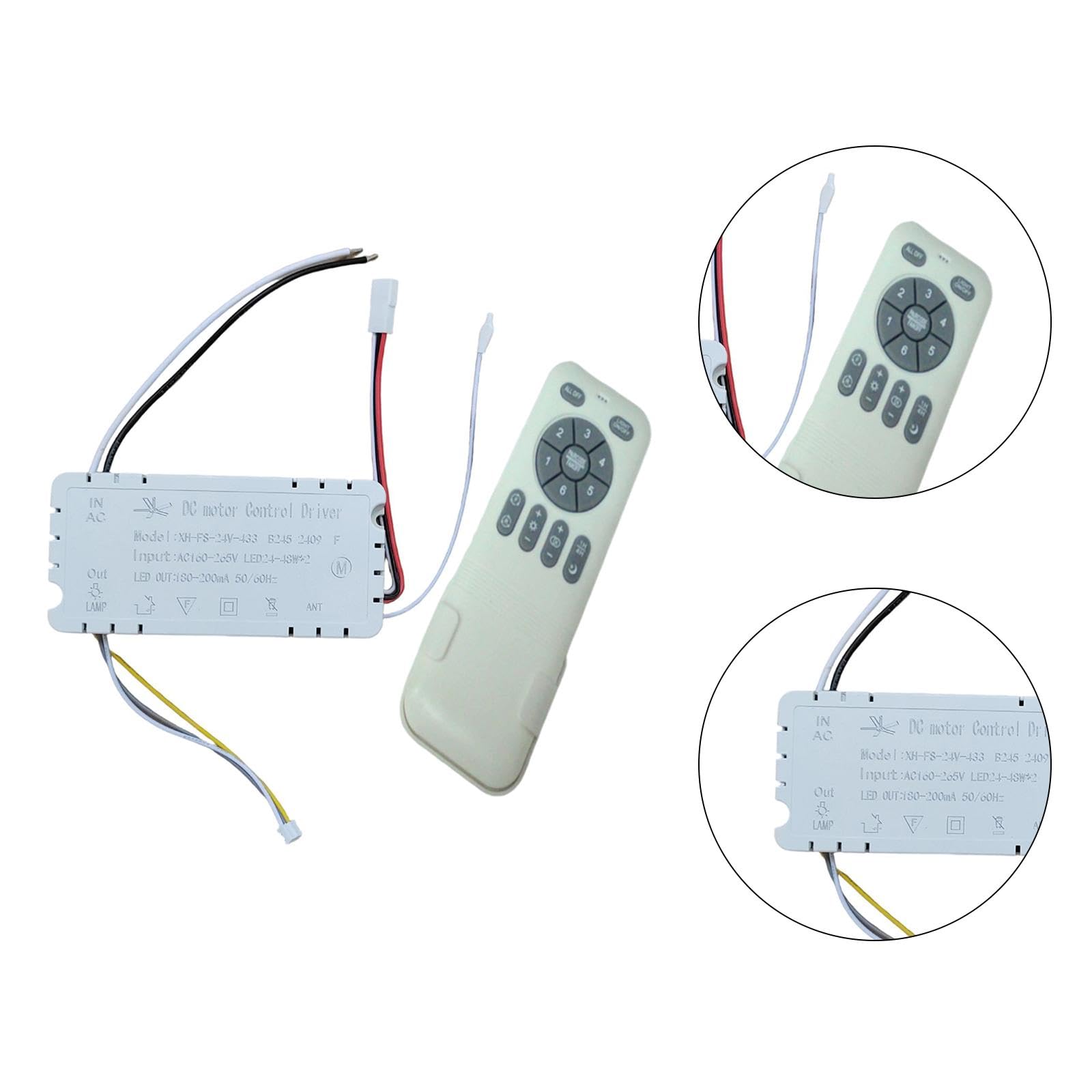 Entrada Del Receptor Del Ventilador de Techo 110-265V para Uso Doméstico Visible