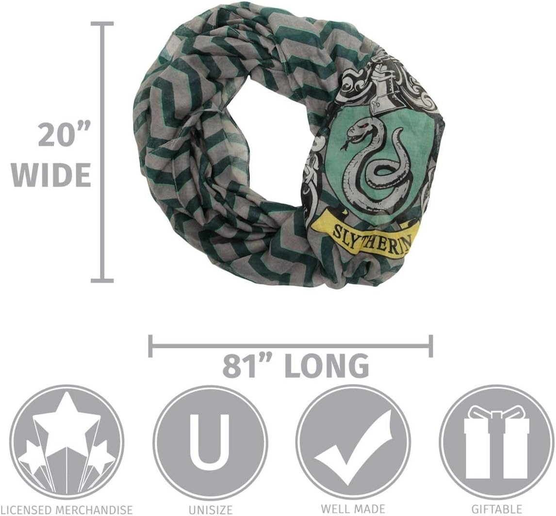 Harry Potter Red Golden Snitch Infinity Scarf - Polyester with All-Over Snitch Print, Officially Licensed