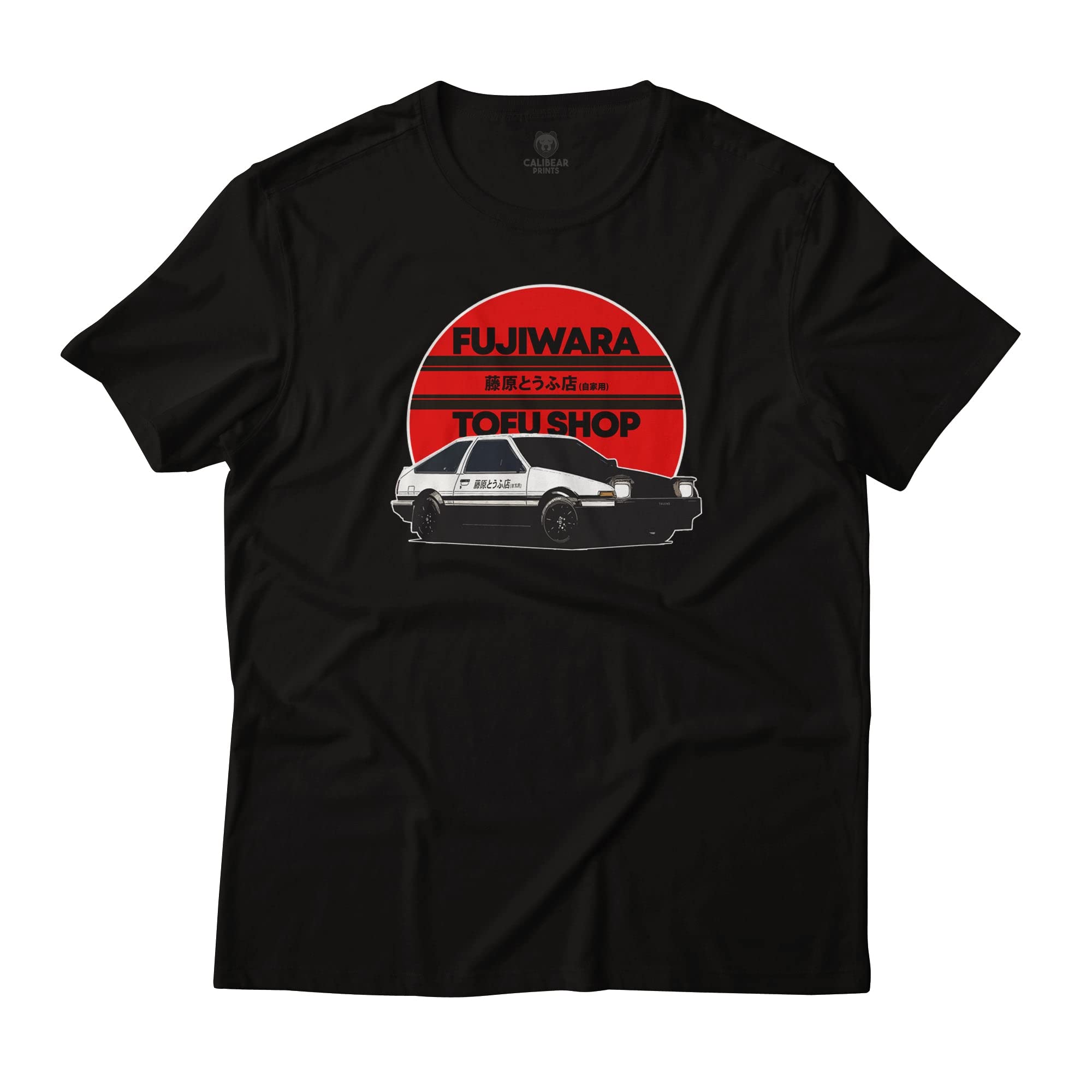 Calibear Prints Fujiwara Tofu Shop Initial D GT86 Trueno Corolla AE86 Hachi-ROKU Drift Car Anime T-Shirt