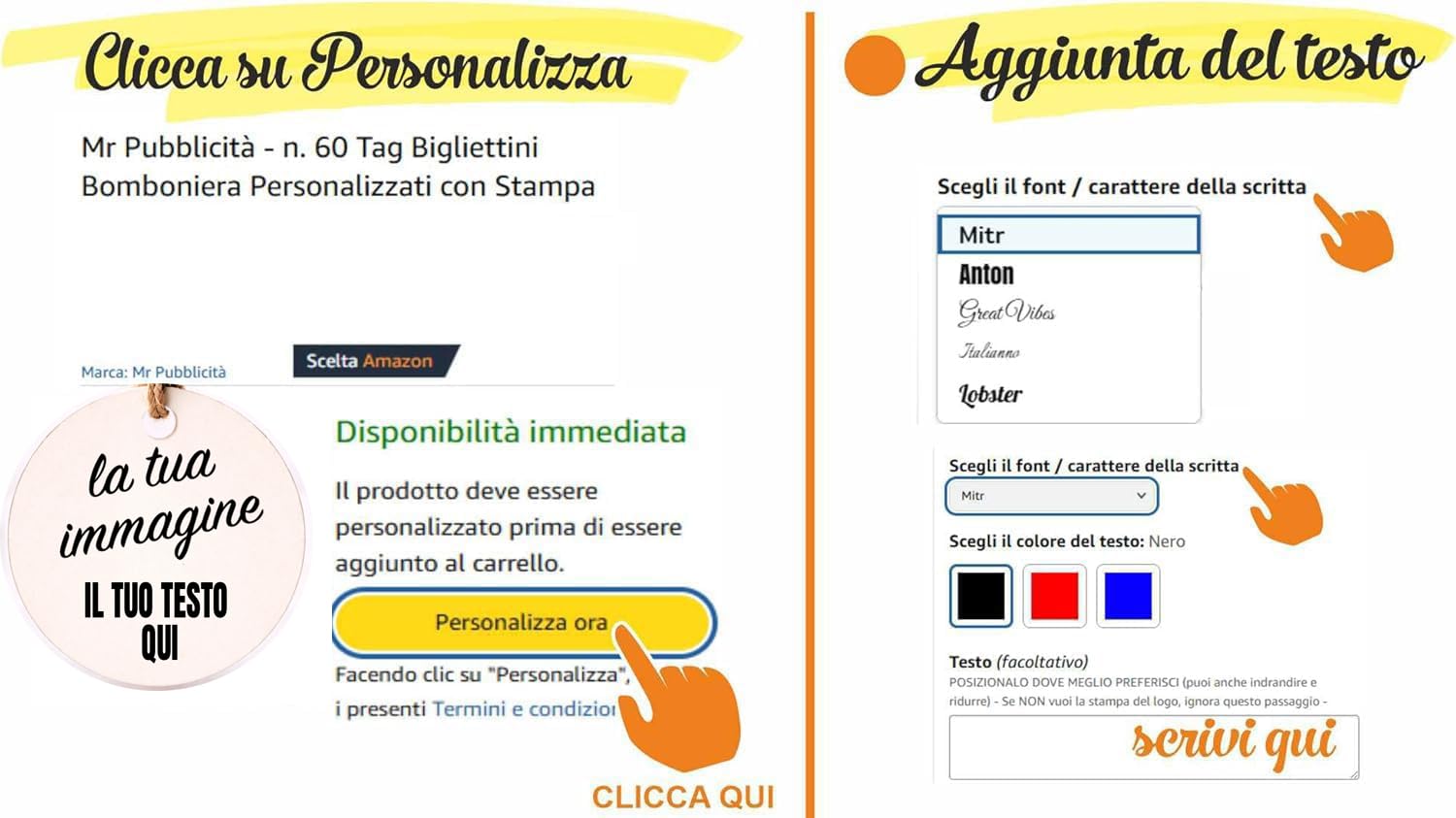 Mr Pubblicità 60 Bigliettini circolari Tag per Bomboniera a cerchio Laurea Etichette bomboniere personalizzabili Gufo