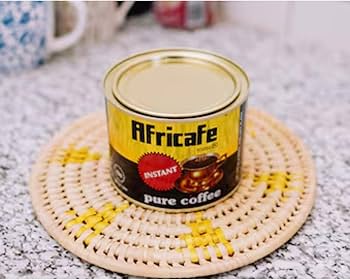 Africafe Pure Instant Coffee, Made In Africa 50g Tin (Imported
