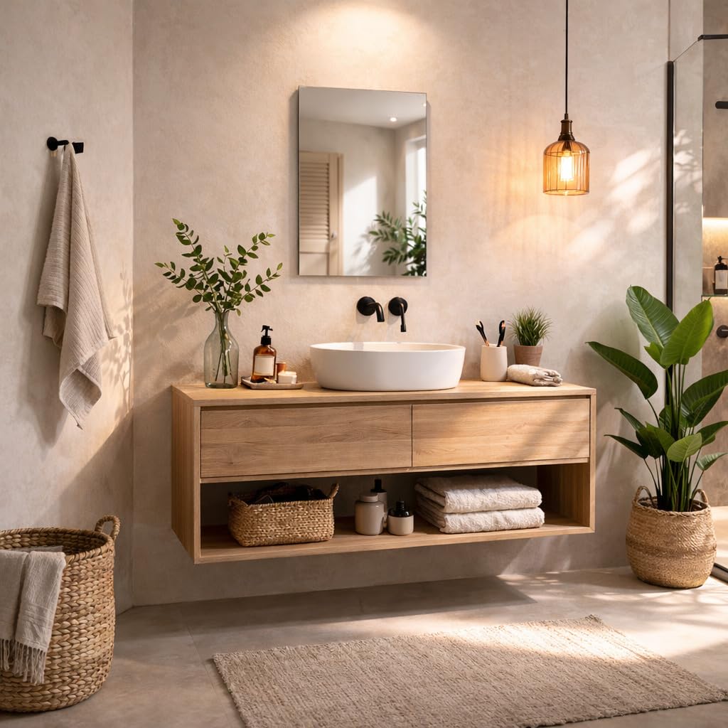 BAIKAL Espejo de Baño Rectangular 40x60cm Con y Sin LED