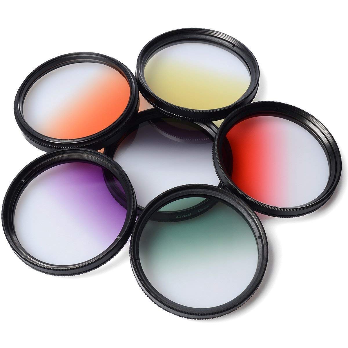 Set di Filtri per Obiettivi a Colori, Kit di Filtri Colorati per Fotocamera SLR da 40,5 Mm, Arancione Viola Giallo Verde Blu Filtri Antiolio Set di Filtri per Obiettivi a Colori, Kit di Filtri Colorati per Fotocamera SLR da 40,5 Mm, Arancione Viola Giallo Verde Blu Filtri Antiolio