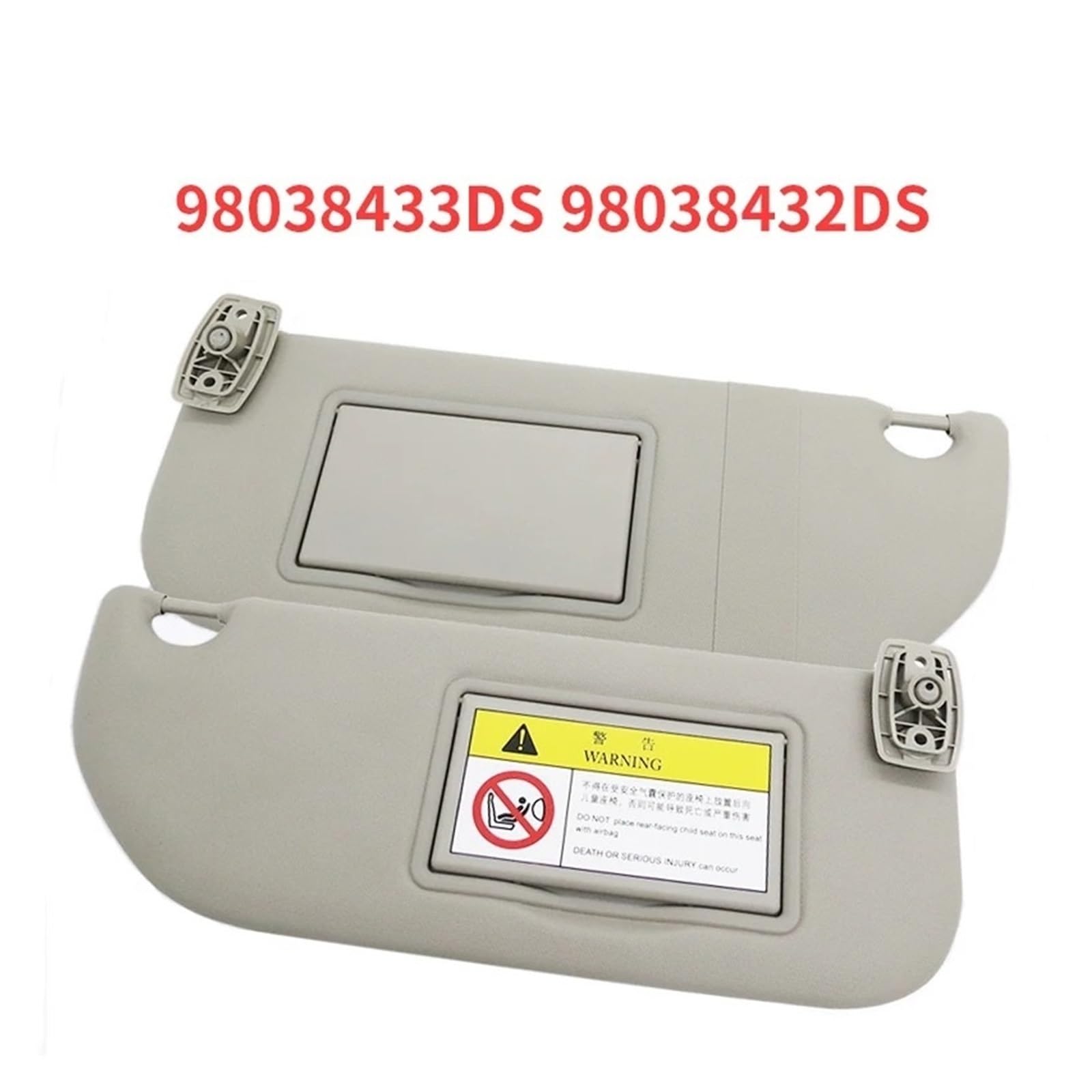 Parasole Lato Per Citroen Per C3 98038433DS 98038432DS Alette Parasole Sinistra E Destra Interni Auto Visiera Parasole Adatta Alette Parasole(RIGHT 1PCS)