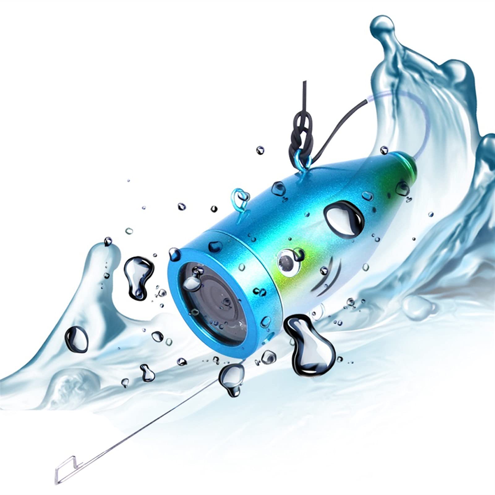 Podwodna Echosonda, Pojedyncze podwodne akcesoria do kręgosłupa rybackiego na 7-calowy Fish Fisher 12 LED IR. Lampa podczerwień lub jasny biały PROWADZONY(80m cable white LED)