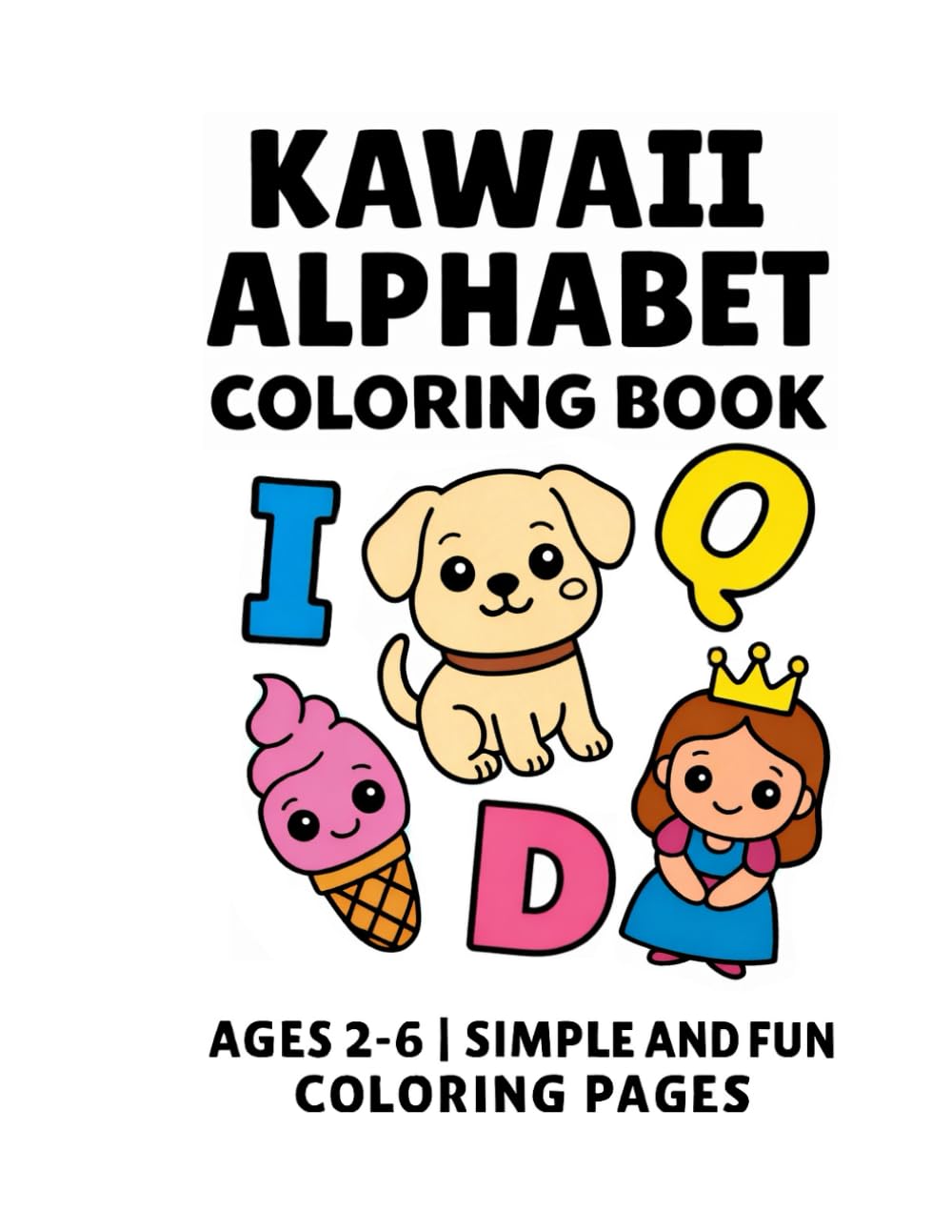 Kawaii Alphabet Coloring Book (Kawaii Learning Coloring Book Series)