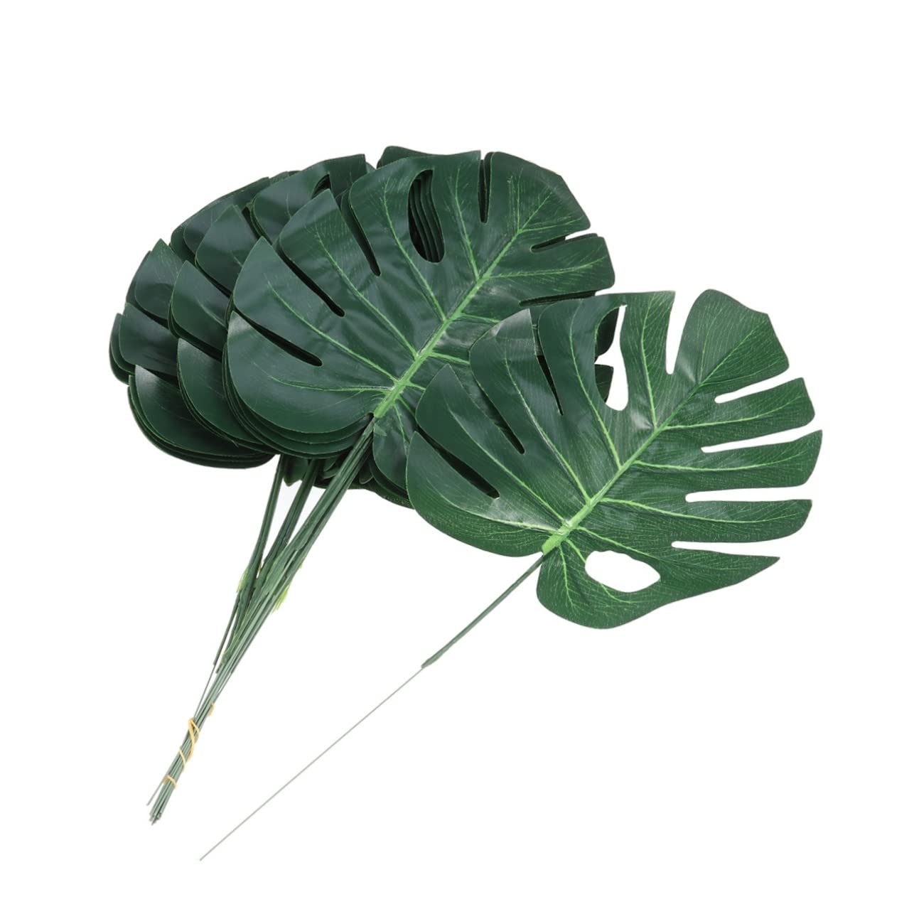 STOBAZA 60pezzi Foglie Artificiali Di Monstera Verde Confezione Da Decorazioni Per Casa e Giardino Per Composizioni Floreali e Atmosfere Tropicali