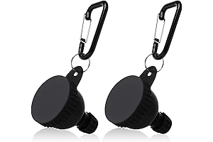 2-Pack Protein Powder Travel Funnels: Refillable Supplement Funnel Keychain