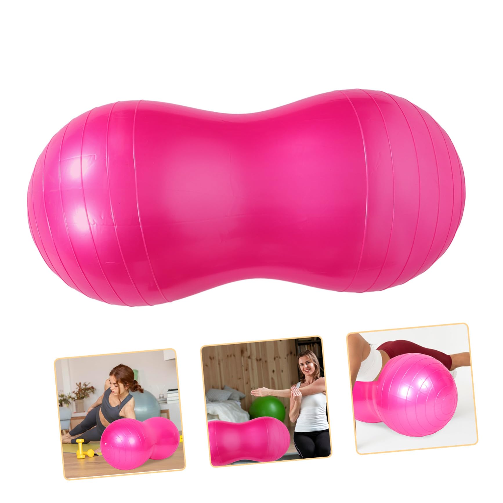 Erdnussförmiger Gymnastikball aus PVC mit Luftpumpe