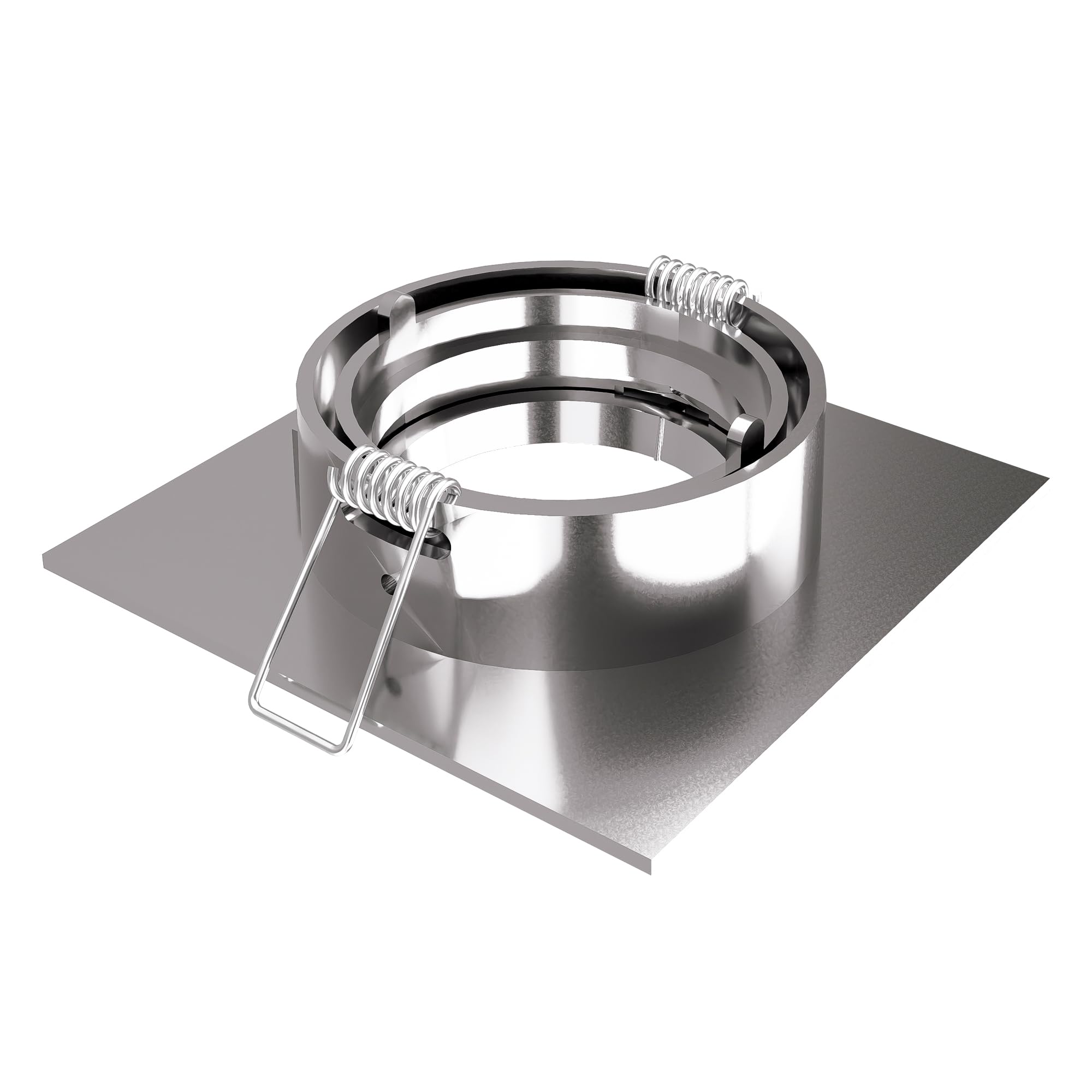 linovum 10er Set LED Einbauspot eckig Edelstahl Optik - schwenkbarer Einbaustrahler 230V inkl. GU10 6W warmweiß + neutralweiß + tageslicht