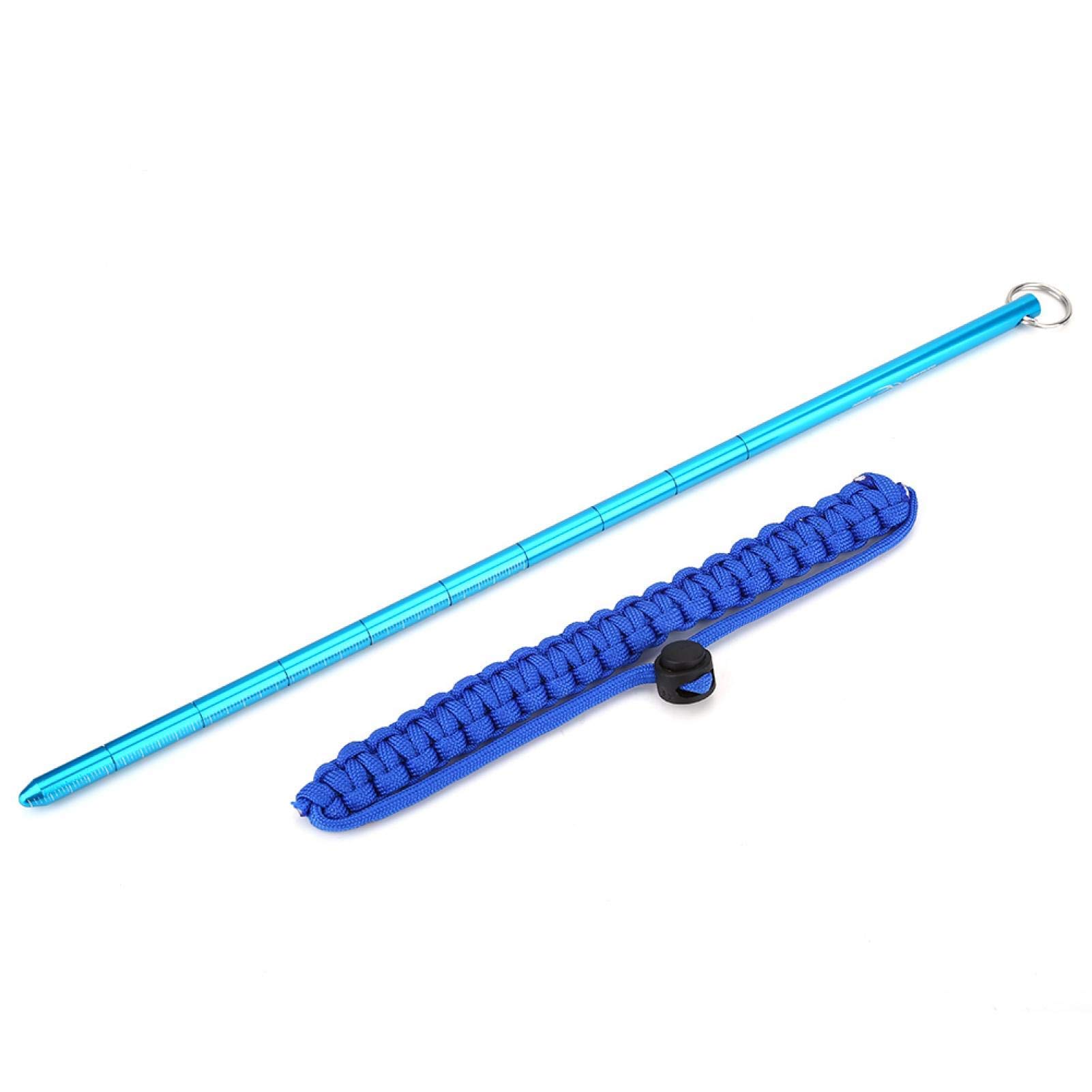 Alomejor Pointer Stick Rod Pointer Stick stop aluminium Scuba Diving Noise Maker Stick Rod Pointer z regulowanym nadgarstkiem (królewski niebieski)