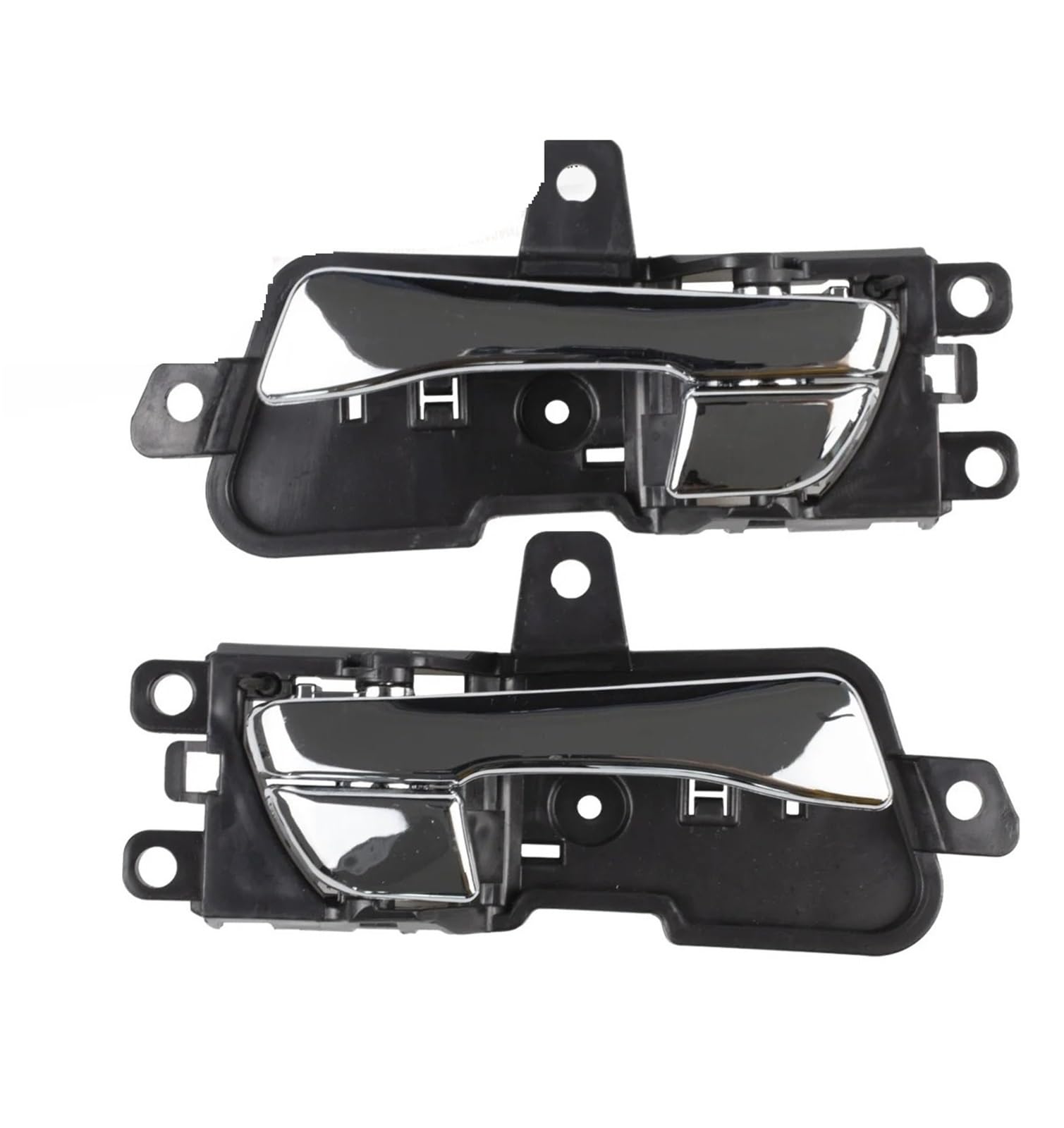 Ouokchm 1 Pair Chrome Car Interior Door Handle For Hyundai For Sonata 2011-2014 82610-3S010 82620-3S010 Car Interior Inside Inner Door Handle Left Right(1 Pair Chrome)