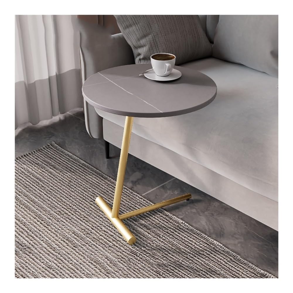 Amazon | C字型ラウンドエンドテーブル、小さなソファサイドテーブル