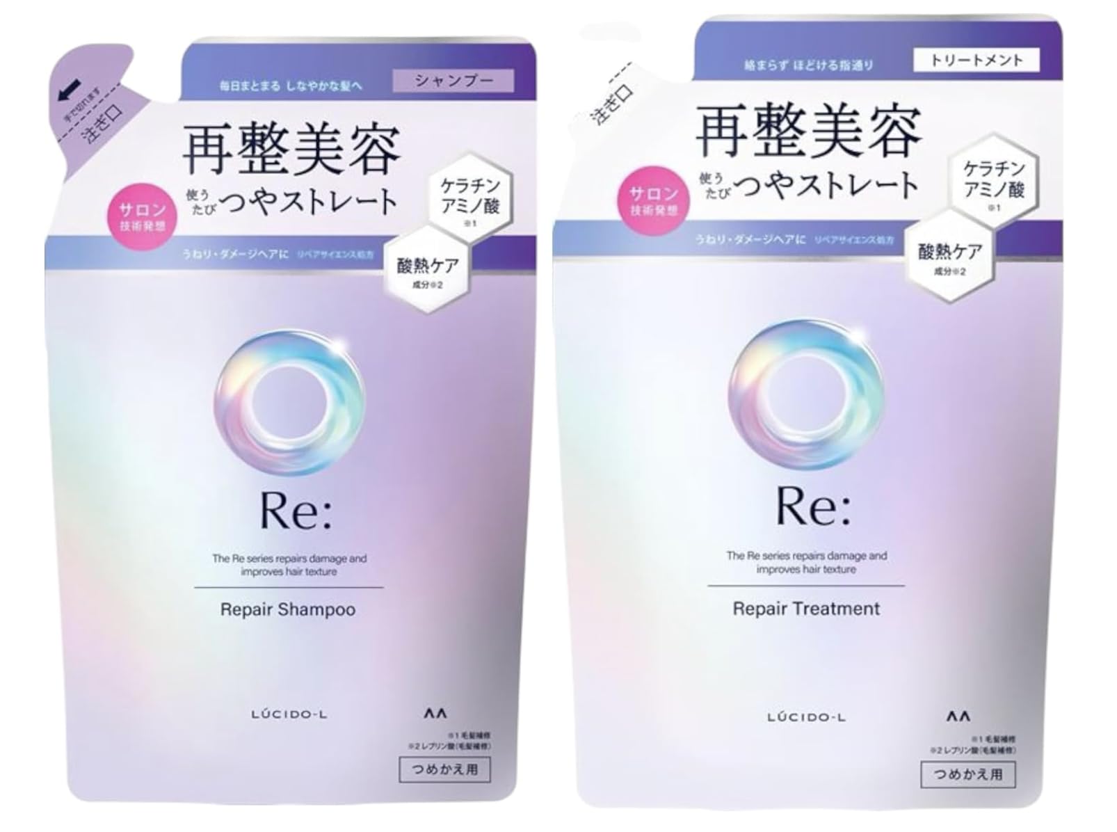 【セット販売 シャンプー＆トリートメント 詰替え】LUCIDO-L RE:(ルシ…