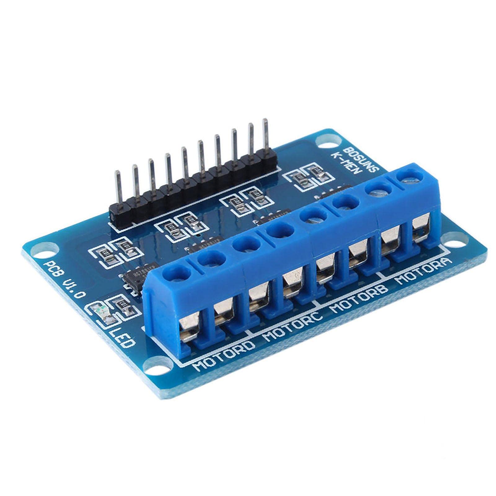 のんページ Risegun Sürücü kurulu-4 kanal 4CH HG7881 çip H-köprü DC 2.5-12V