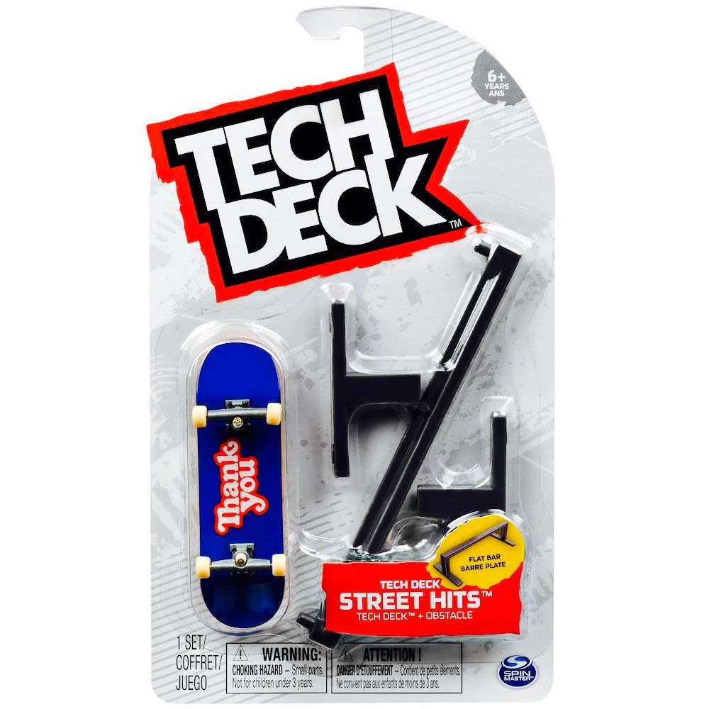 Amazon Com Thank You Tech Deck Street Hits Skateboard With Flat Bar Toys Games