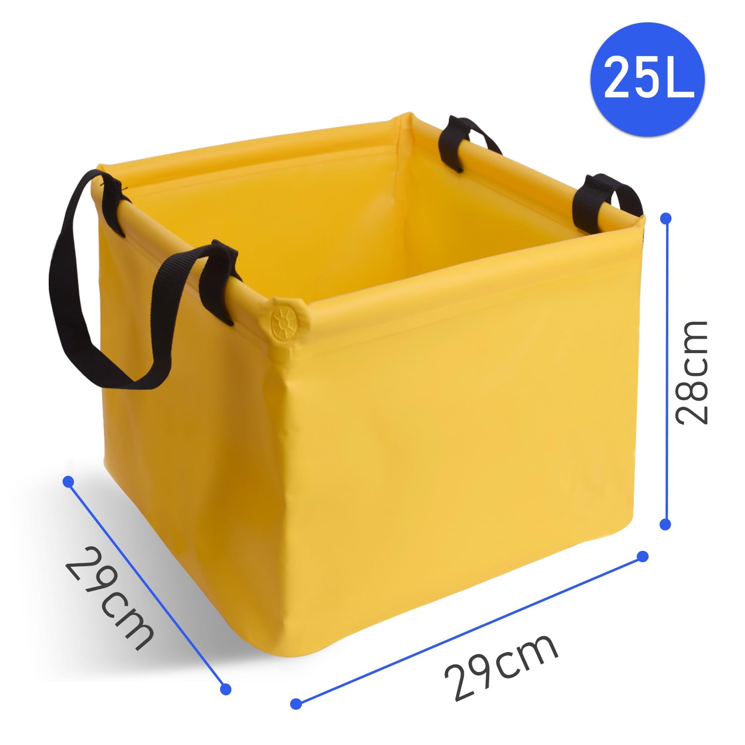 COLFULINE 25L Secchio Pieghevoli,Secchio d'acqua Portatile e Pieghevole