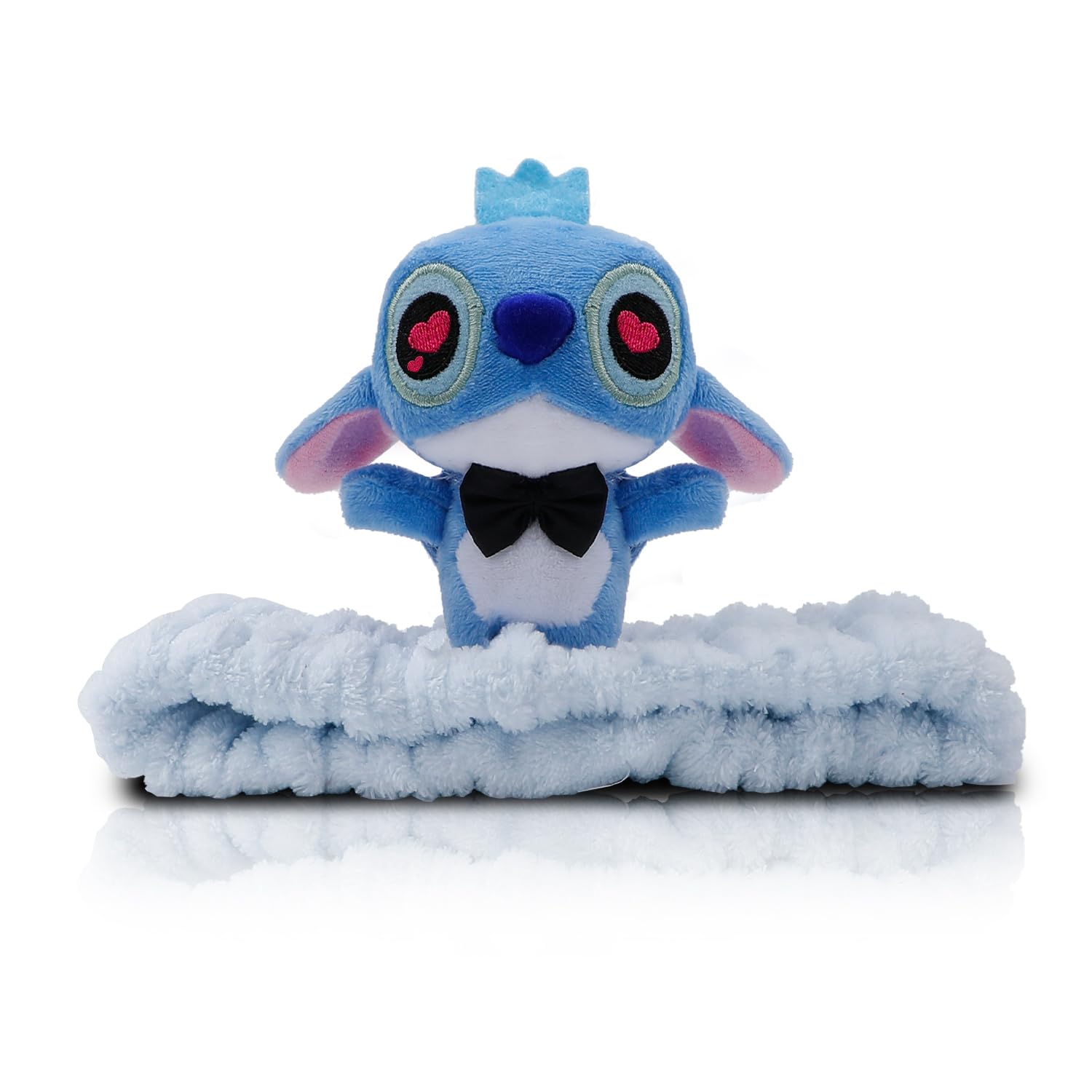 G-Ahora Stitch Headband Scrunchie Shower Spa Makeup Head Wraps Stitch Plush Elastic Hair Band Hair Decorations for Girls Women (HA-Stch C 2307)