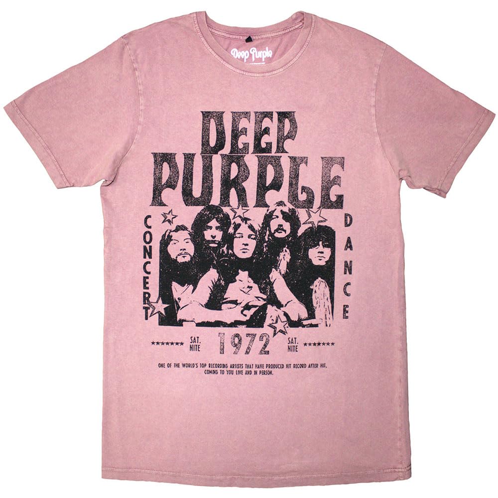 Deep Purple 1972 Concert Stone Wash T Shirt XXL