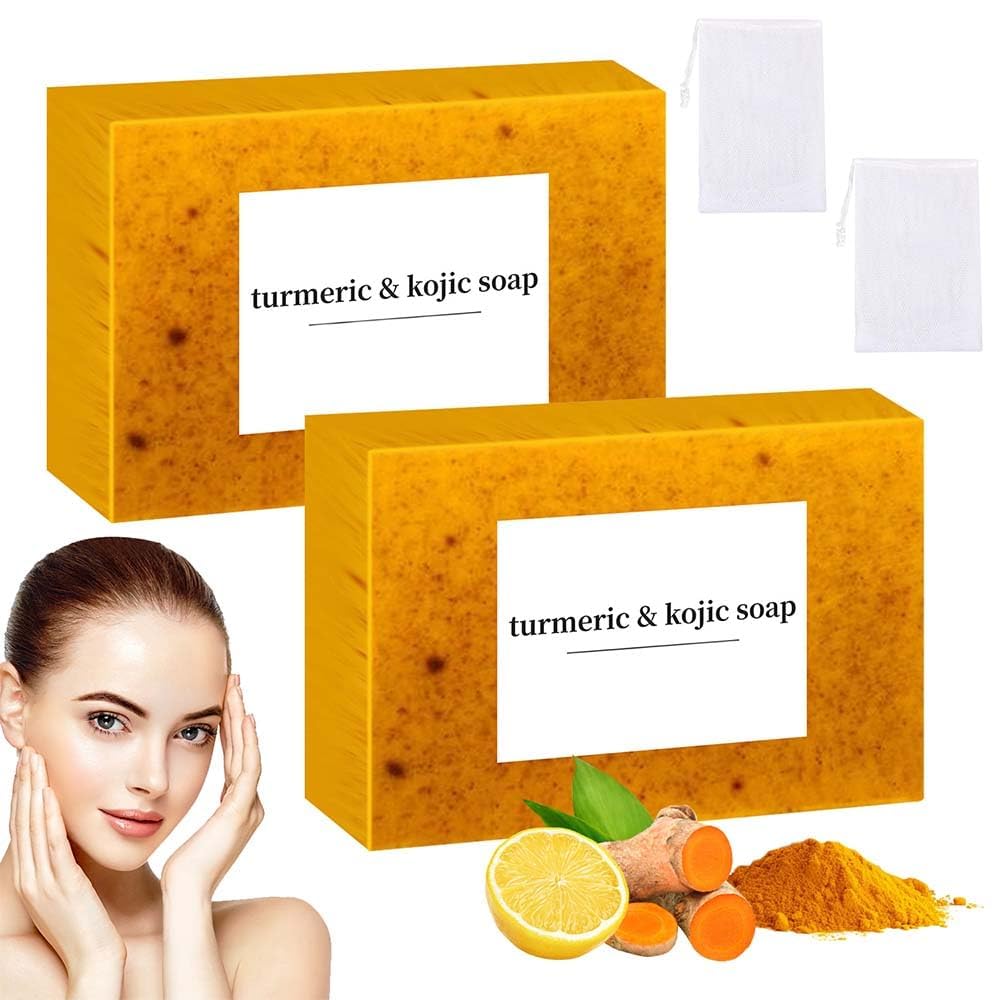 Jabon de Curcuma para Las Manchas, Crema para Manchas Oscura