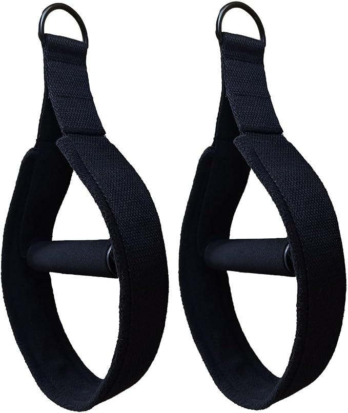 HEIBTENY Pilates Fitness Straps, Double Loop Pilates Circle Foot Straps