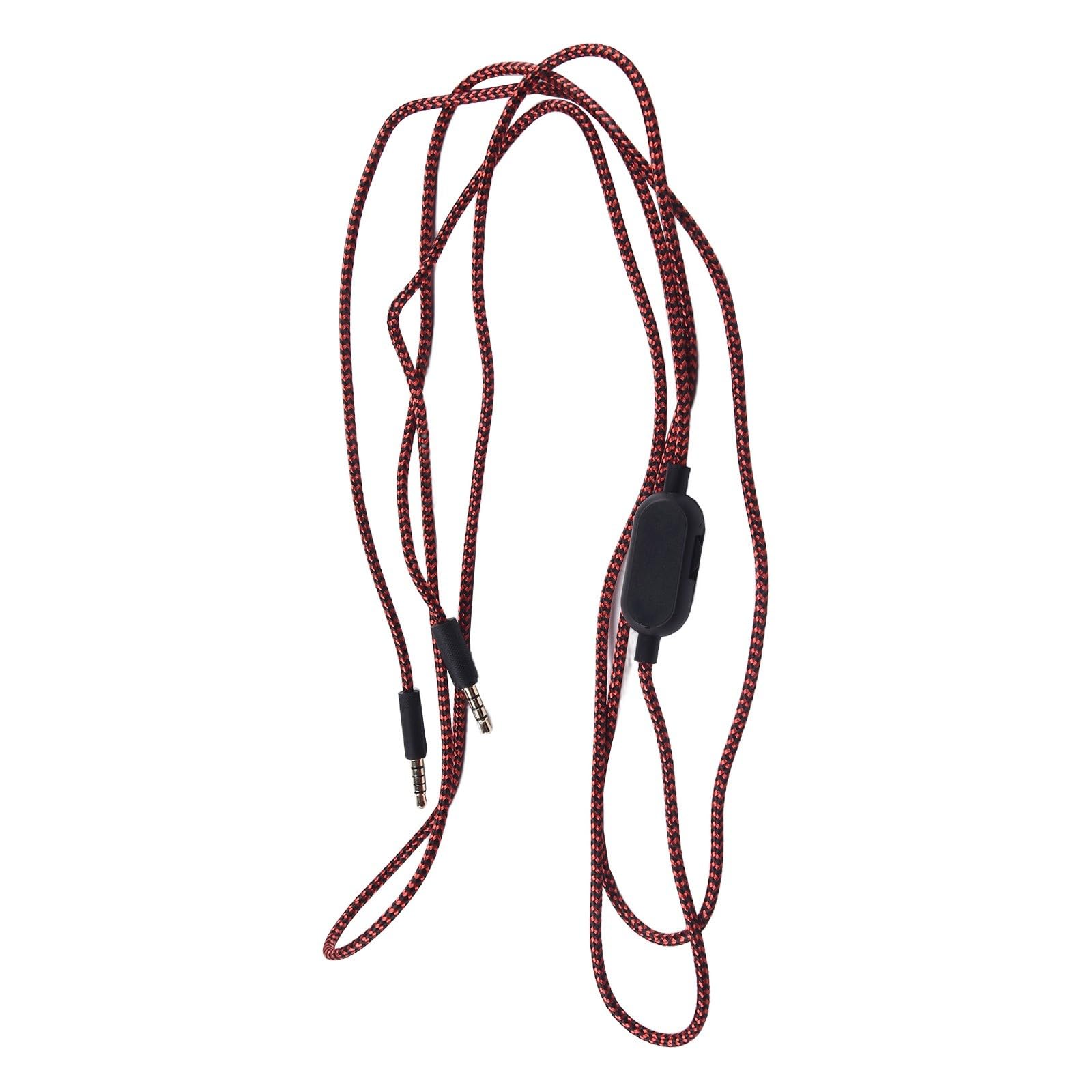 Câble auxiliaire de rechange pour casque Logitech G Pro X G233 G433 avec contrôle du volume et interrupteur muet, 2 m en nylon tressé