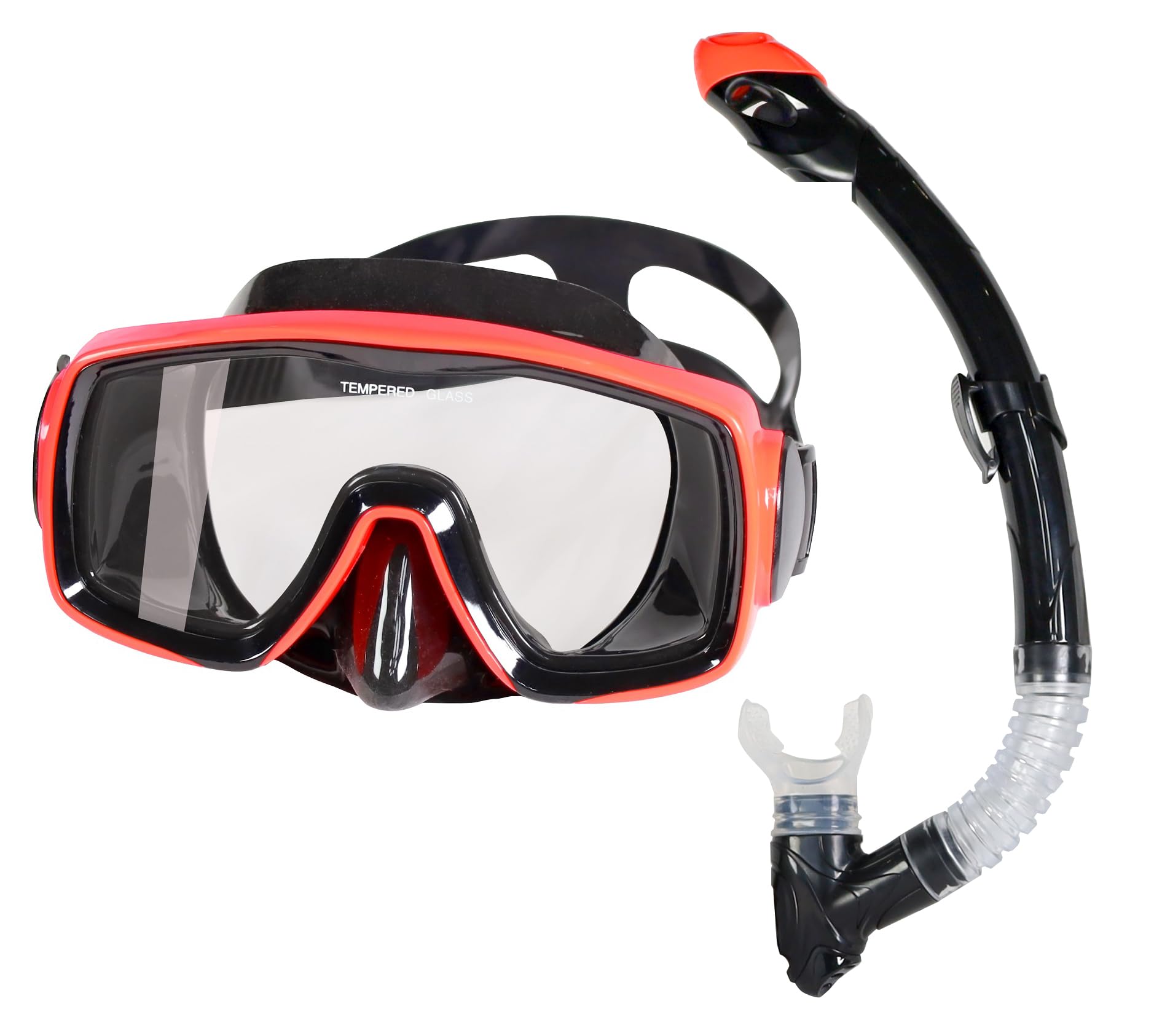 Apanphy Máscara de Esnórquel de Vidrio Templado HD, Gafas de Buceo Antivaho, Gafas de Esnórquel Antifugas, Gafas de Buceo para Niños y Adultos