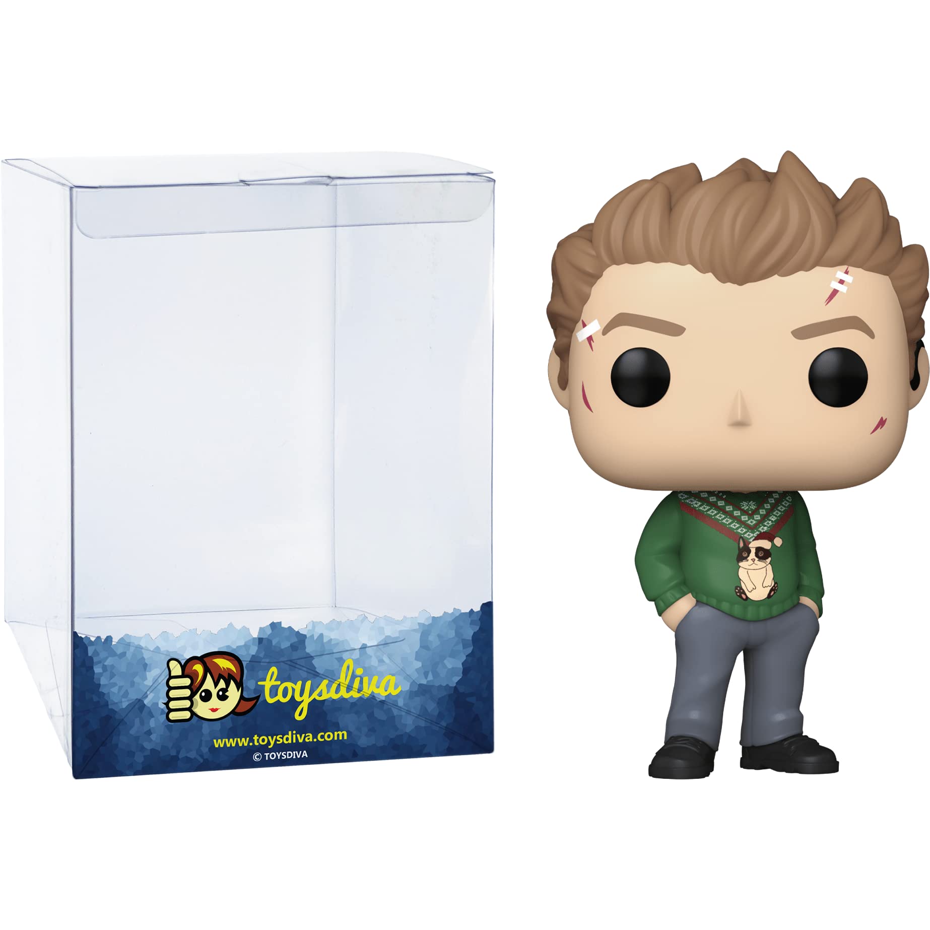 Clint Barton (Target Exc): P o p ! Vinyl Figurine Bundle with 1 Compatible 'ToysDiva' Graphic Protector (1216-61128 - B) Multicolor