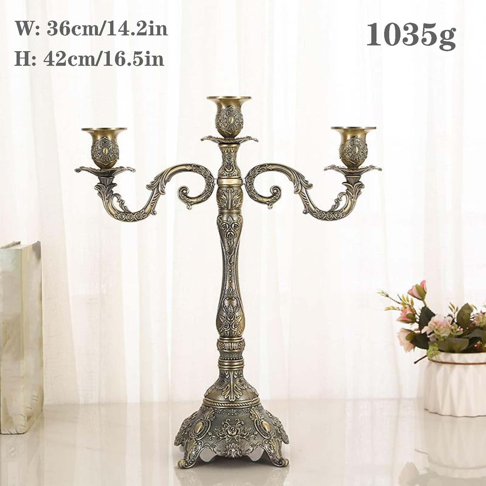Portacandele Per Candele Affusolate, Portacandele A 3/5 Bracci, Centrotavola Decorativo Per La Casa, Ideale Per Feste E Occasioni Speciali(3 arm)