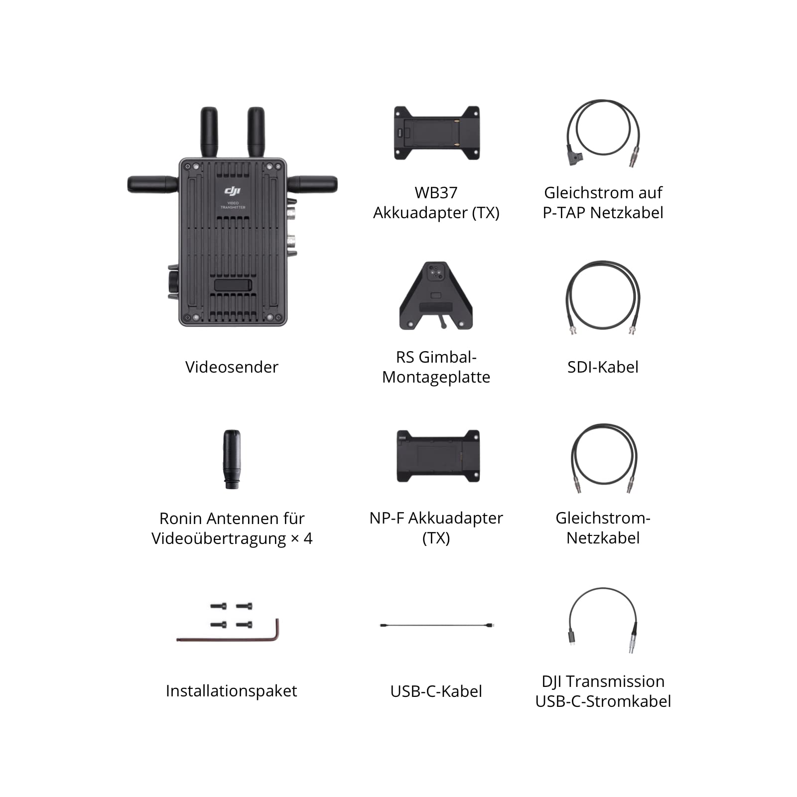 DJI-Videosender, Kompatibilität: Geräte die SDI- und HDMI-Signalausgabe unterstützen