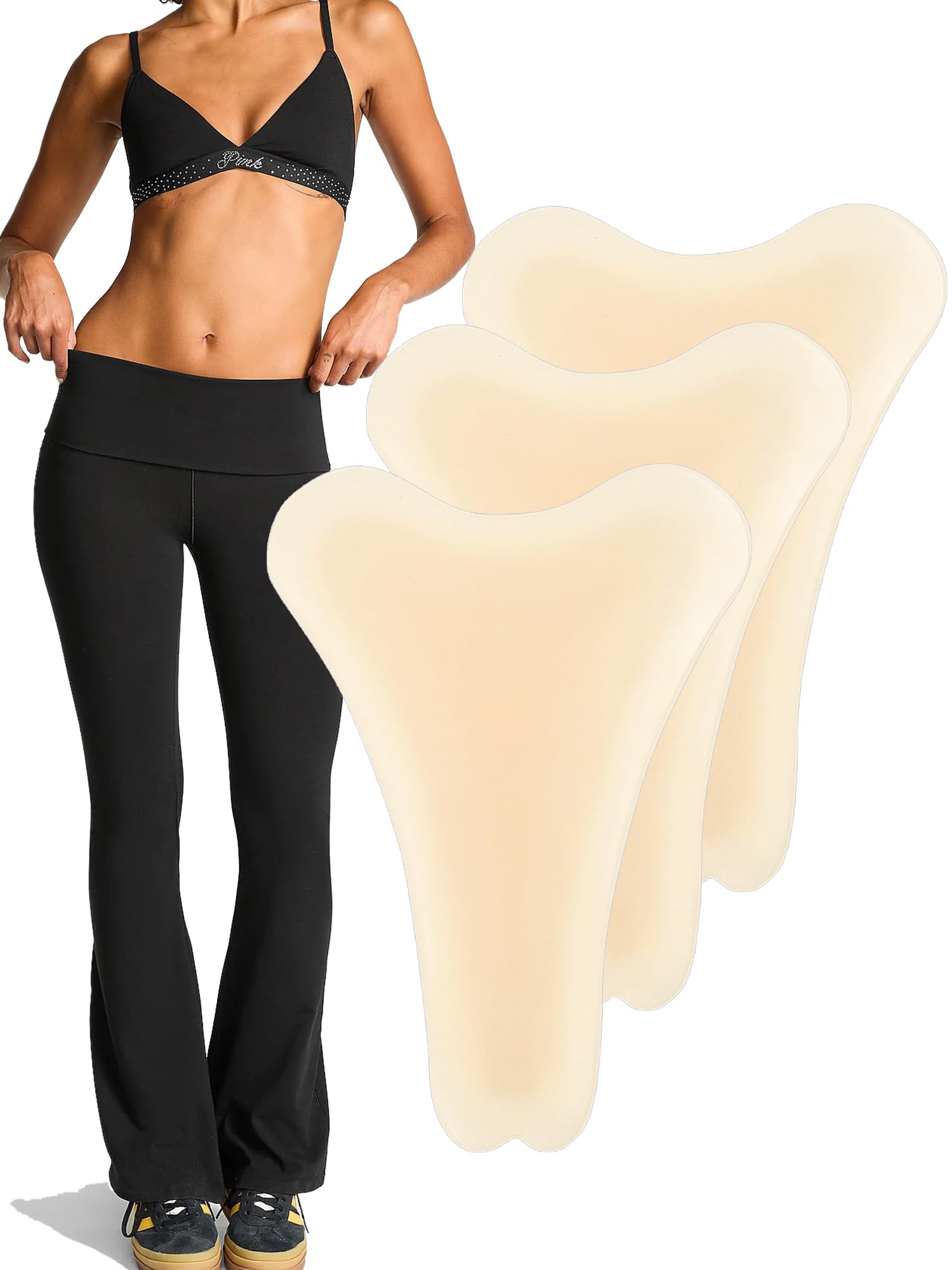 Camel Toe Concealer，Seamless Camel Toe Hider, Reusable Anti Camel Toe Sprong Insert, No Camel Toe Underwear Guard-3 pack