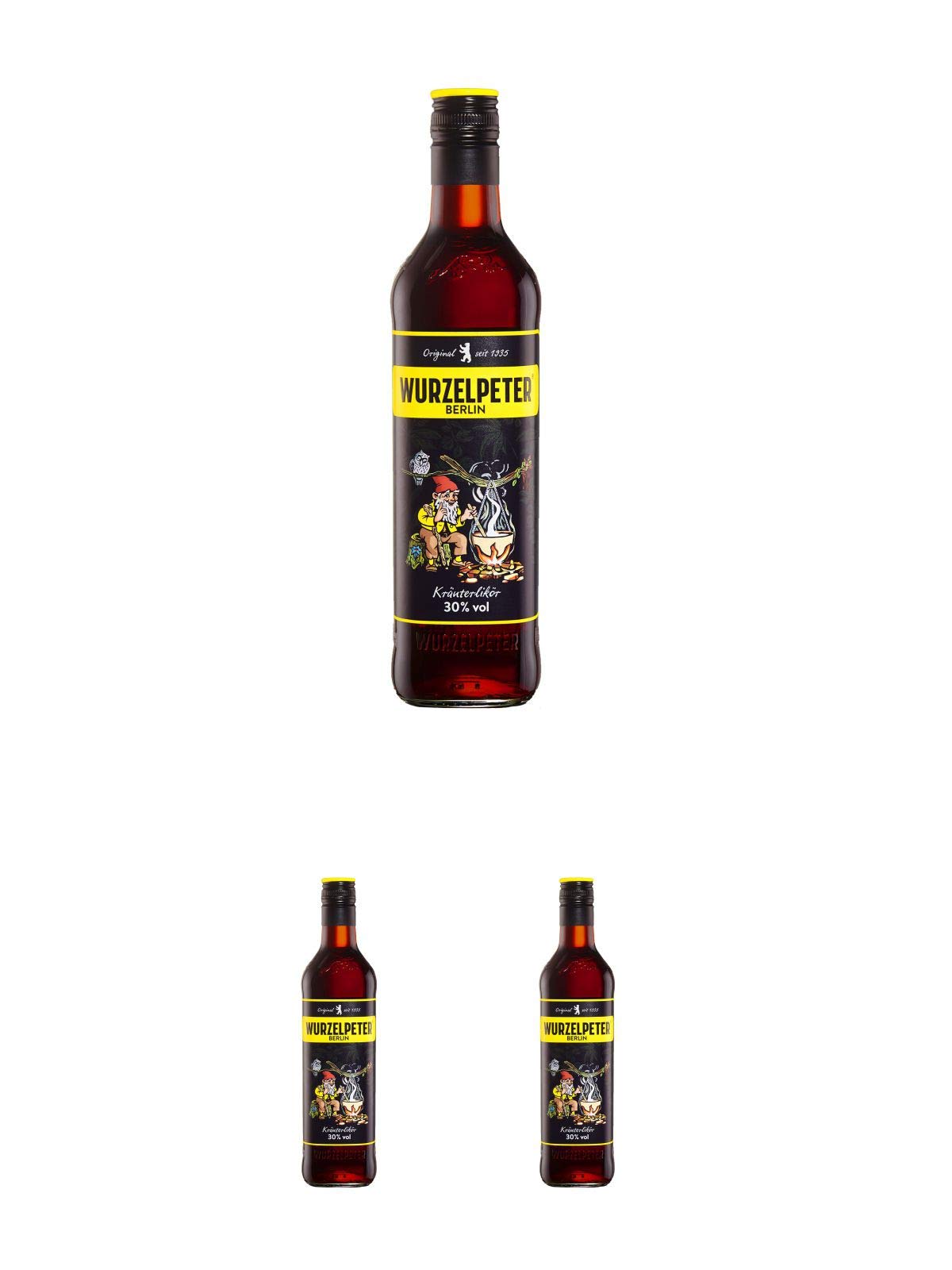 Wurzelpeter Kräuterlikör 30% 0,7 ltr. + Wurzelpeter Kräuterlikör 30% 0,7 ltr. + Wurzelpeter Kräuterlikör 30% 0,7 ltr.