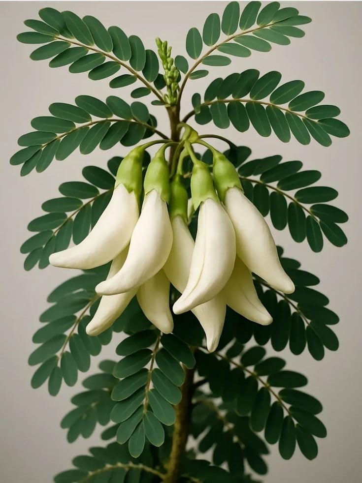 Sesbania (Agathi/Agastya) Live Flower Plant | Agathi Keerai, Agathi Cheera, Agathi Aku, Agasti, Humming Bird Tree, Bok Phool Plant | Fast Growing White Flower Plants For Outdoor Home Kitchen Garden-image-45