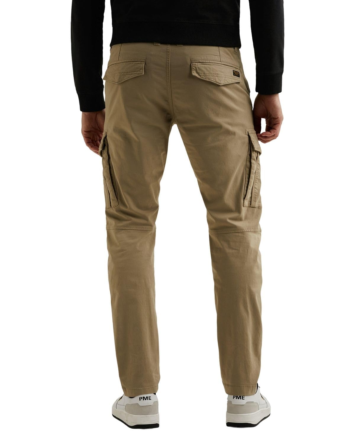 PME Legend Męskie spodnie cargo North Drop Cargo 3.0 Stretch Twill - zwężane