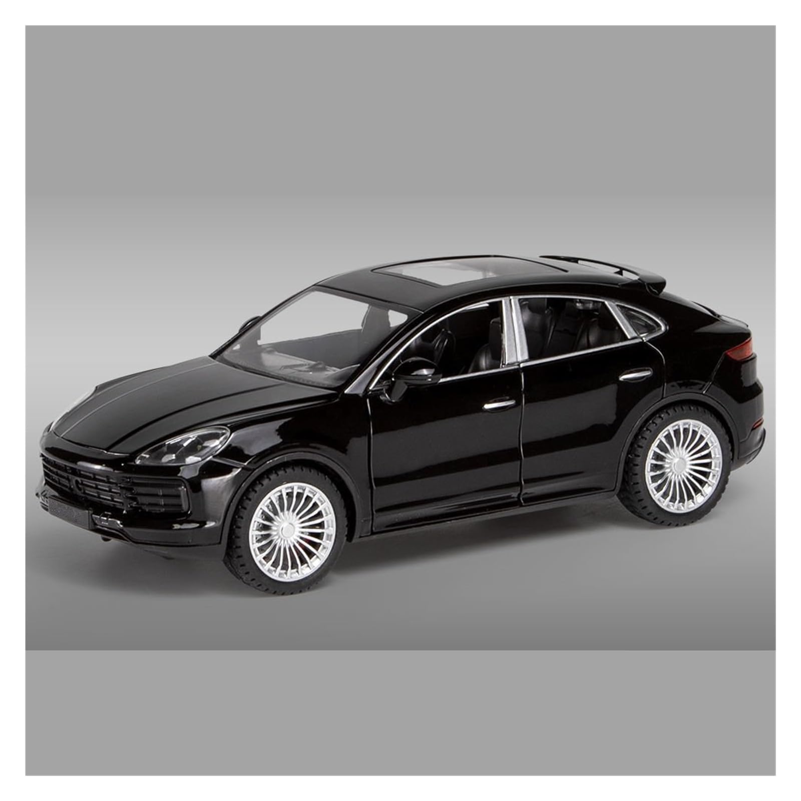 Btwodian Scale Model Car 1:24 For Cayenne Alloy Car Model Diecast Collect Hobby Decoration Desk Decoration(Black)