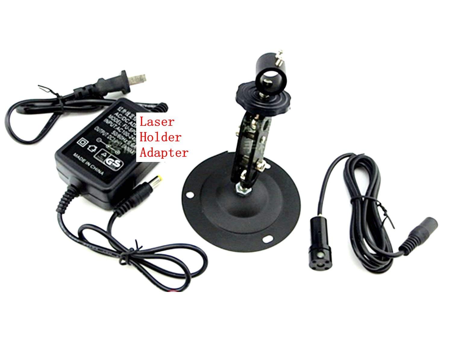 635nm 5mW Red Laser Line Módulo/láser Posicionamiento 15x34mm con lente de vidrio + adaptador + soporte